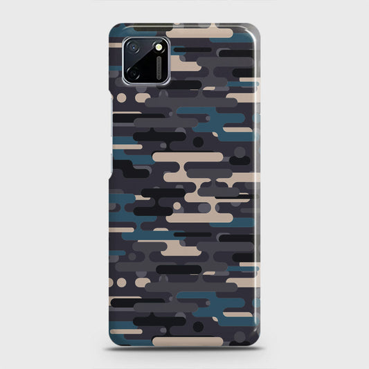 Realme C11 Cover - Camo Series 2 - Green & Grey Design - Matte Finish - Snap On Hard Case with LifeTime Colors Guarantee