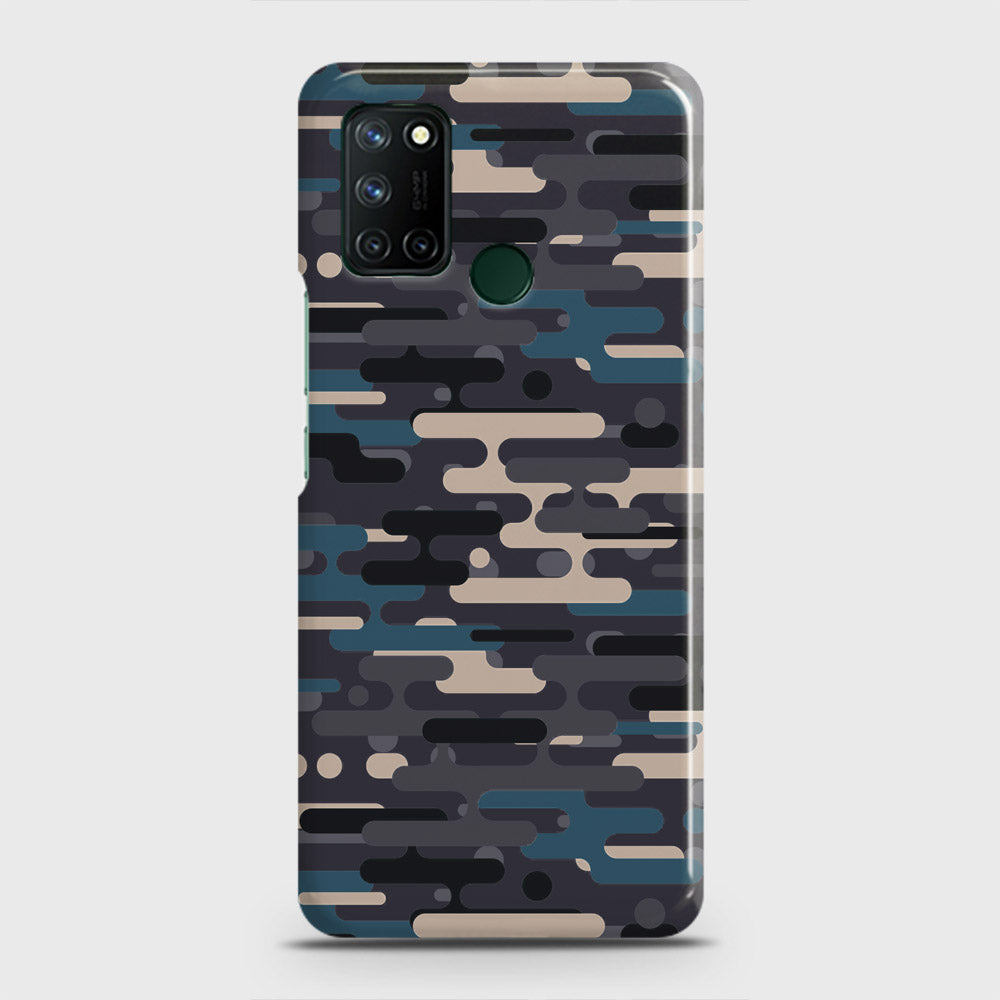 Realme C17 Cover - Camo Series 2 - Green & Grey Design - Matte Finish - Snap On Hard Case with LifeTime Colors Guarantee