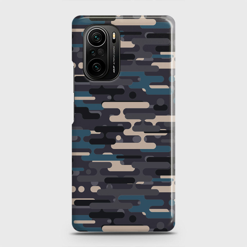 Xiaomi Mi 11X Cover - Camo Series 2 - Blue & Grey Design - Matte Finish - Snap On Hard Case with LifeTime Colors Guarantee