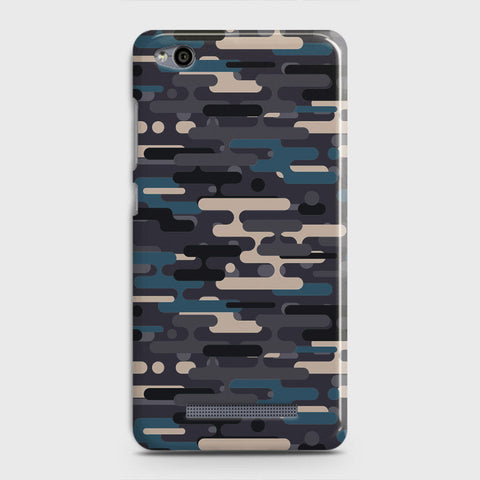 Xiaomi Redmi 4A Cover - Camo Series 2 - Blue & Grey Design - Matte Finish - Snap On Hard Case with LifeTime Colors Guarantee