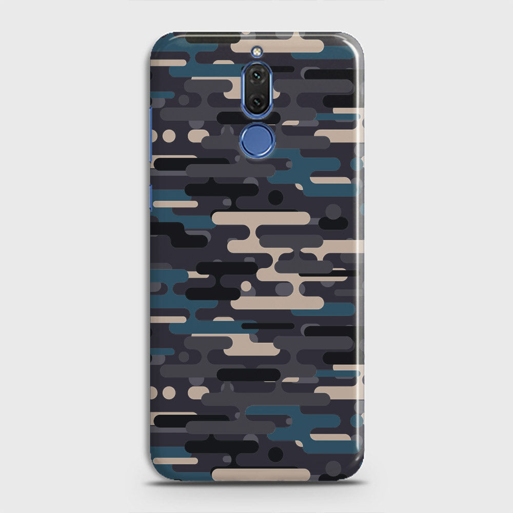 Huawei Mate 10 Lite Cover - Camo Series 2 - Blue & Grey Design - Matte Finish - Snap On Hard Case with LifeTime Colors Guarantee