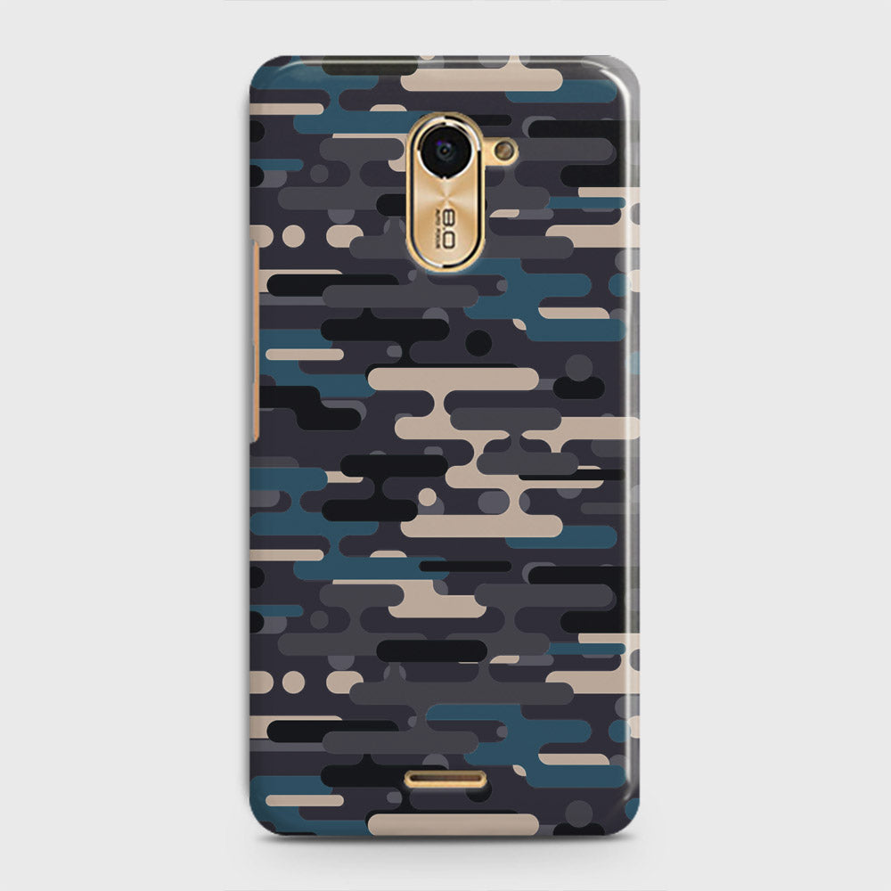 Infinix Hot 4 / Hot 4 Pro  Cover - Camo Series 2 - Blue & Grey Design - Matte Finish - Snap On Hard Case with LifeTime Colors Guarantee