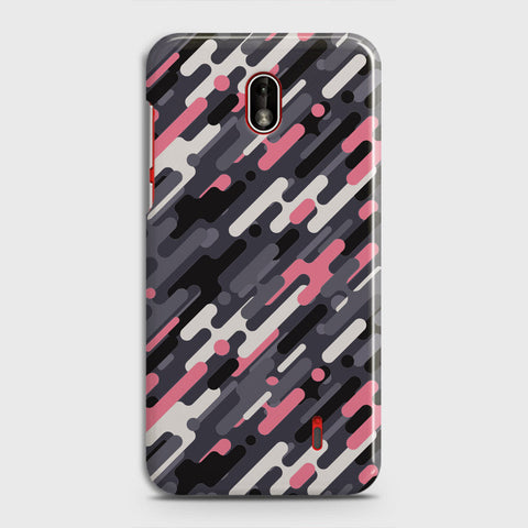 Nokia 1 Plus Cover - Camo Series 3 - Pink & Grey Design - Matte Finish - Snap On Hard Case with LifeTime Colors Guarantee