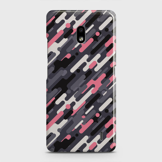 Nokia 2.2 Cover - Camo Series 3 - Pink & Grey Design - Matte Finish - Snap On Hard Case with LifeTime Colors Guarantee