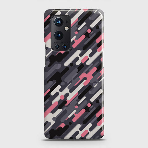 OnePlus 9 Pro  Cover - Camo Series 3 - Pink & Grey Design - Matte Finish - Snap On Hard Case with LifeTime Colors Guarantee