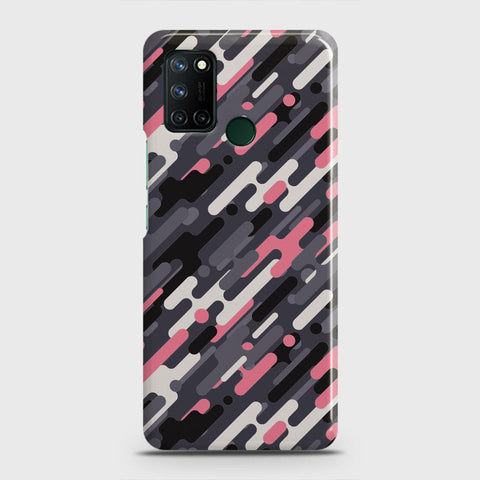 Realme C17 Cover - Camo Series 3 - Pink & Grey Design - Matte Finish - Snap On Hard Case with LifeTime Colors Guarantee