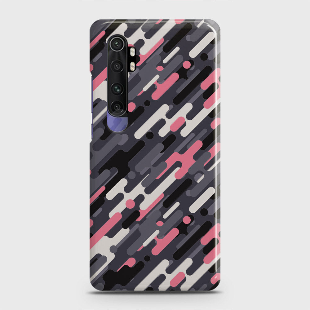 Xiaomi Mi Note 10 Lite Cover - Camo Series 3 - Pink & Grey Design - Matte Finish - Snap On Hard Case with LifeTime Colors Guarantee