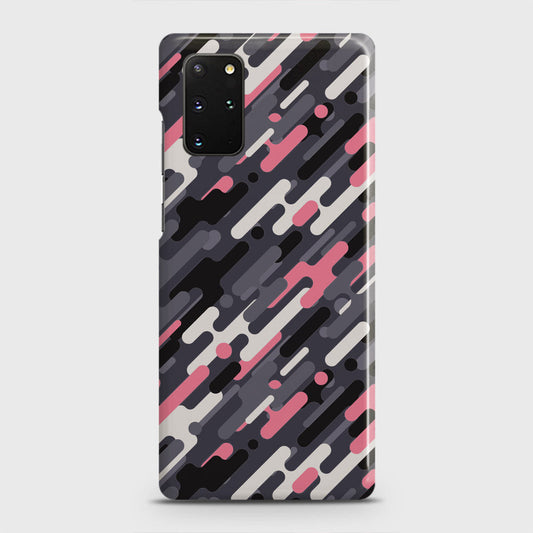 Samsung Galaxy S20 Plus Cover - Camo Series 3 - Pink & Grey Design - Matte Finish - Snap On Hard Case with LifeTime Colors Guarantee (Fast Delivery) (A)