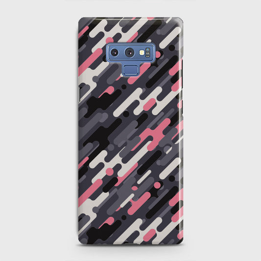 Samsung Galaxy Note 9 Cover - Camo Series 3 - Pink & Grey Design - Matte Finish - Snap On Hard Case with LifeTime Colors Guarantee