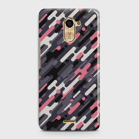 Infinix Hot 4 / Hot 4 Pro  Cover - Camo Series 3 - Pink & Grey Design - Matte Finish - Snap On Hard Case with LifeTime Colors Guarantee