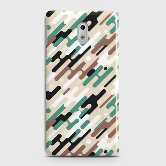 Nokia 3 Cover - Camo Series 3 - Black & Brown Design - Matte Finish - Snap On Hard Case with LifeTime Colors Guarantee