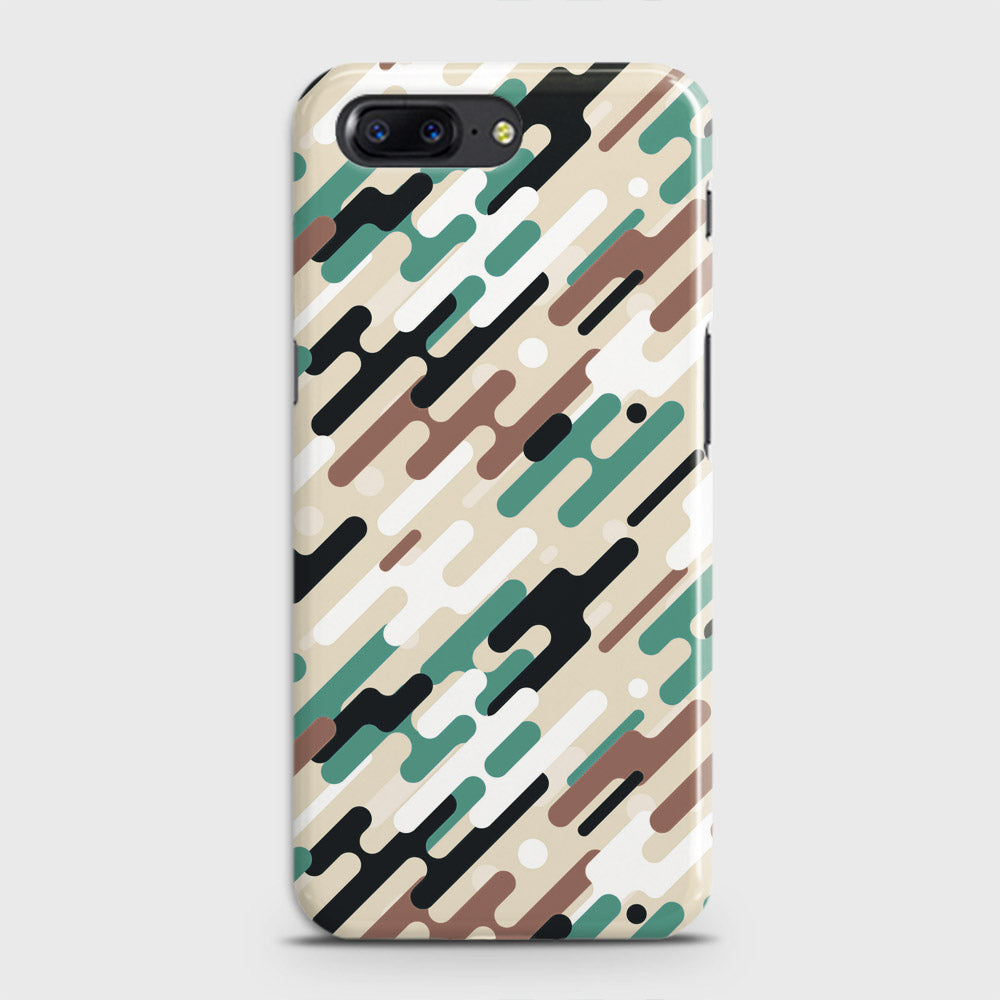 OnePlus 5  Cover - Camo Series 3 - Black & Brown Design - Matte Finish - Snap On Hard Case with LifeTime Colors Guarantee