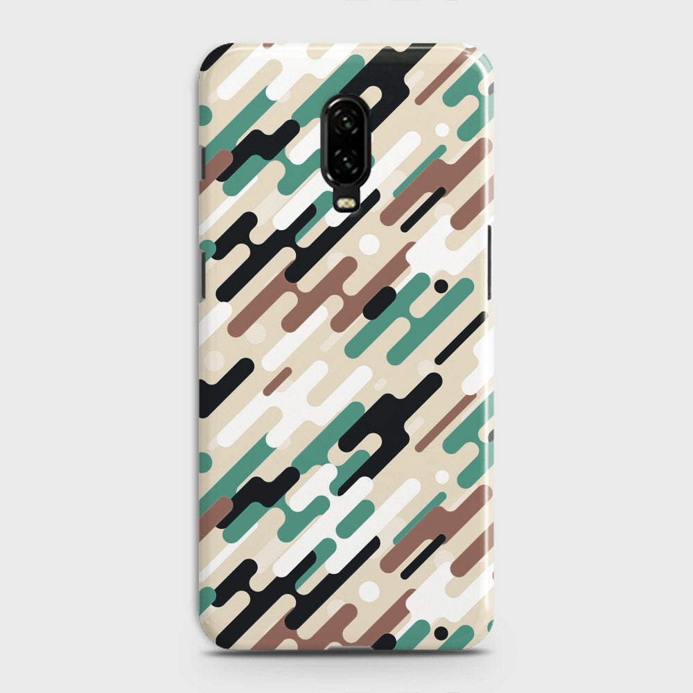 OnePlus 7  Cover - Camo Series 3 - Black & Brown Design - Matte Finish - Snap On Hard Case with LifeTime Colors Guarantee