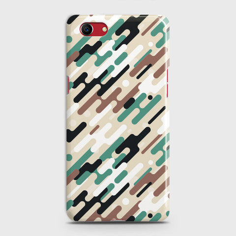 Oppo A1k  Cover - Camo Series 3 - Black & Brown Design - Matte Finish - Snap On Hard Case with LifeTime Colors Guarantee