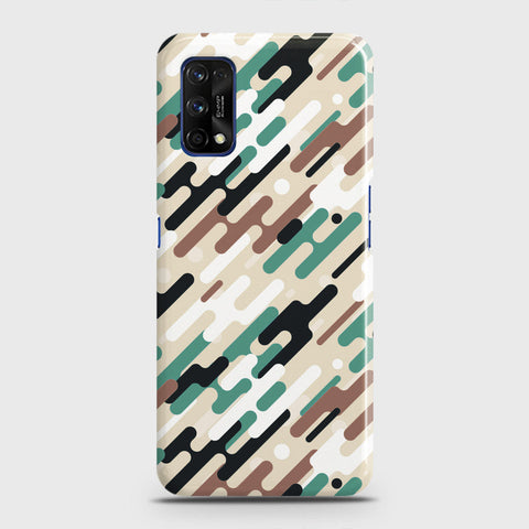 Realme 7 Pro Cover - Camo Series 3 - Black & Brown Design - Matte Finish - Snap On Hard Case with LifeTime Colors Guarantee