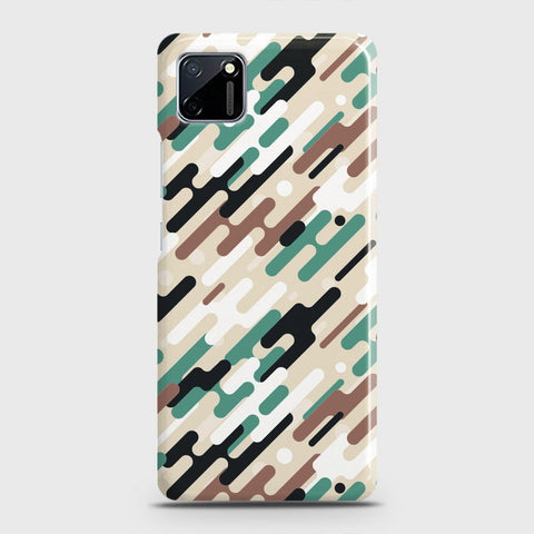 Realme C11 Cover - Camo Series 3 - Black & Brown Design - Matte Finish - Snap On Hard Case with LifeTime Colors Guarantee