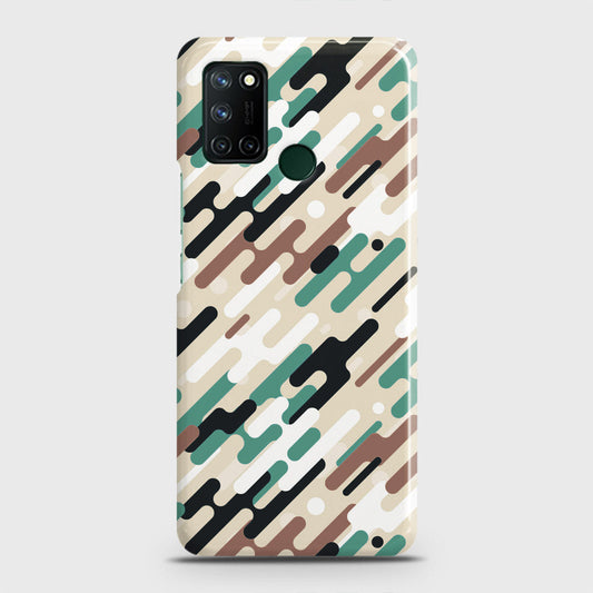 Realme C17 Cover - Camo Series 3 - Black & Brown Design - Matte Finish - Snap On Hard Case with LifeTime Colors Guarantee