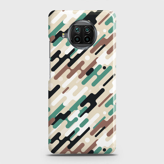 Xiaomi Mi 10T Lite Cover - Camo Series 3 - Black & Brown Design - Matte Finish - Snap On Hard Case with LifeTime Colors Guarantee