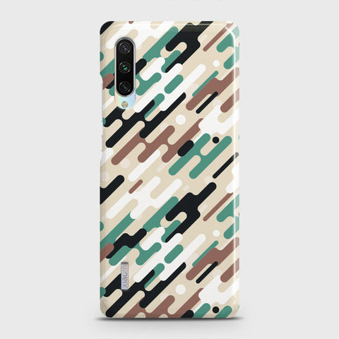 Xiaomi Mi A3 Cover - Camo Series 3 - Black & Brown Design - Matte Finish - Snap On Hard Case with LifeTime Colors Guarantee