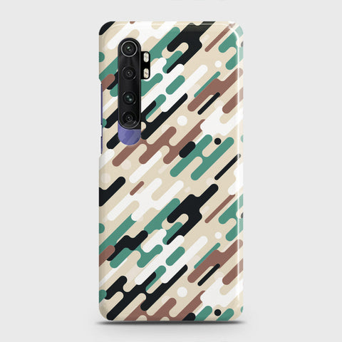 Xiaomi Mi Note 10 Lite Cover - Camo Series 3 - Black & Brown Design - Matte Finish - Snap On Hard Case with LifeTime Colors Guarantee