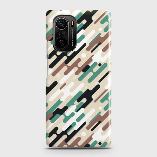 Xiaomi Redmi K40 Cover - Camo Series 3 - Black & Brown Design - Matte Finish - Snap On Hard Case with LifeTime Colors Guarantee