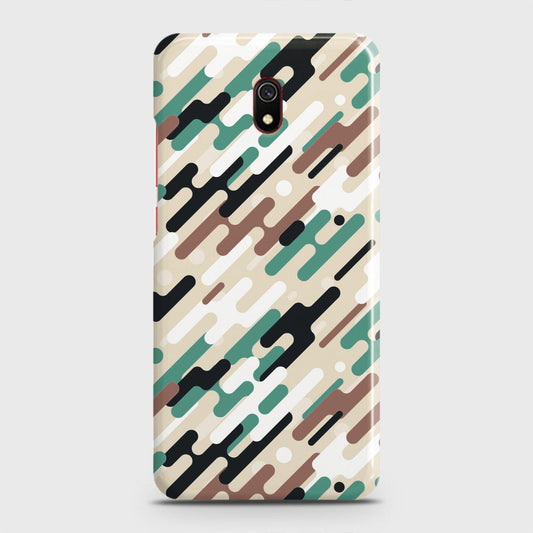 Xiaomi Redmi 8A Cover - Camo Series 3 - Black & Brown Design - Matte Finish - Snap On Hard Case with LifeTime Colors Guarantee