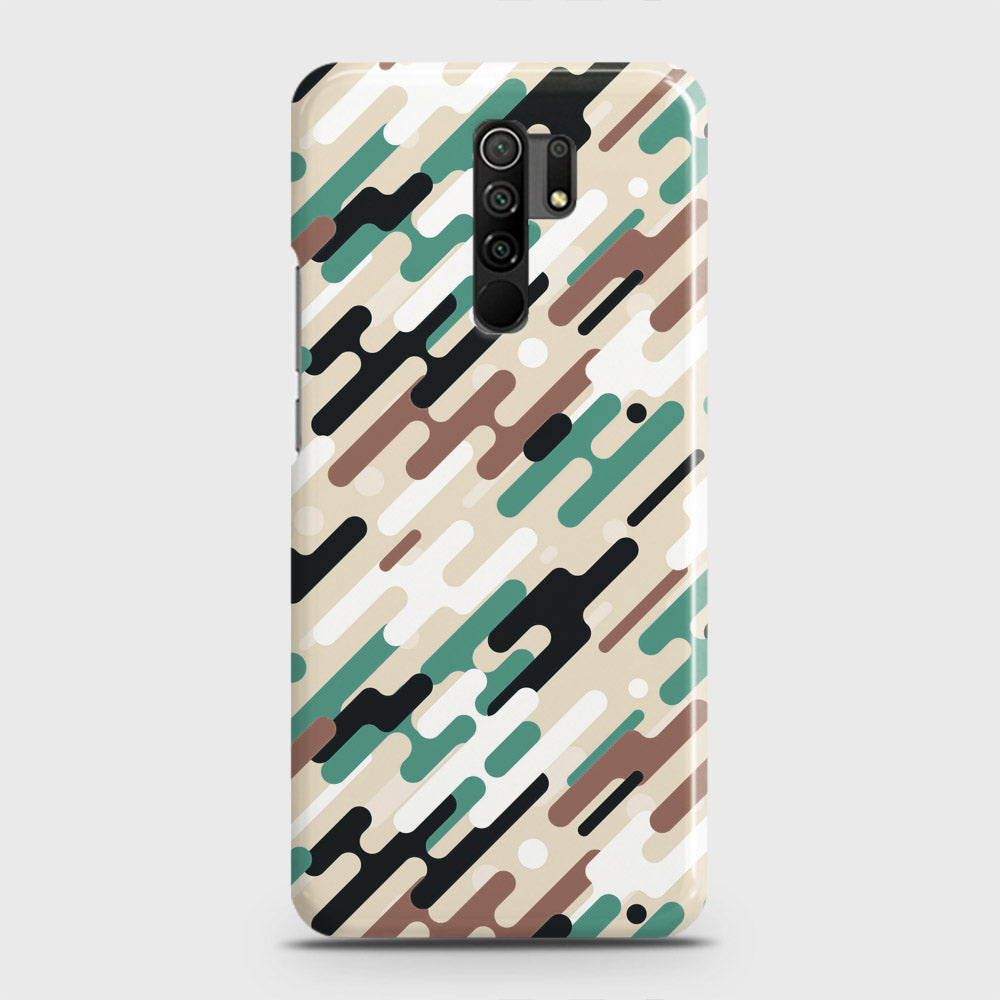 Xiaomi Poco M2 Cover - Camo Series 3 - Black & Brown Design - Matte Finish - Snap On Hard Case with LifeTime Colors Guarantee