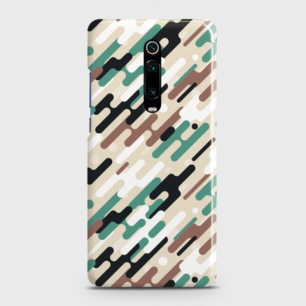 Xiaomi Redmi K20 Pro Cover - Camo Series 3 - Black & Brown Design - Matte Finish - Snap On Hard Case with LifeTime Colors Guarantee