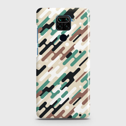 Xiaomi Redmi Note 9 Cover - Camo Series 3 - Black & Brown Design - Matte Finish - Snap On Hard Case with LifeTime Colors Guarantee