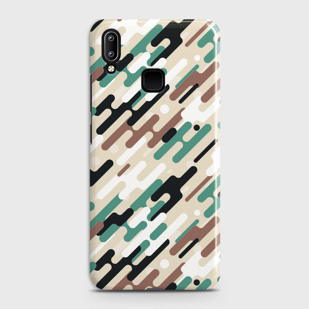 Vivo V11 Cover - Camo Series 3 - Black & Brown Design - Matte Finish - Snap On Hard Case with LifeTime Colors Guarantee