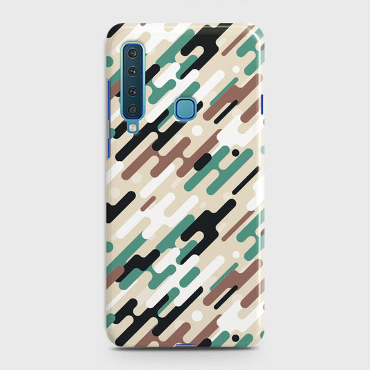 Samsung Galaxy A9s Cover - Camo Series 3 - Black & Brown Design - Matte Finish - Snap On Hard Case with LifeTime Colors Guarantee