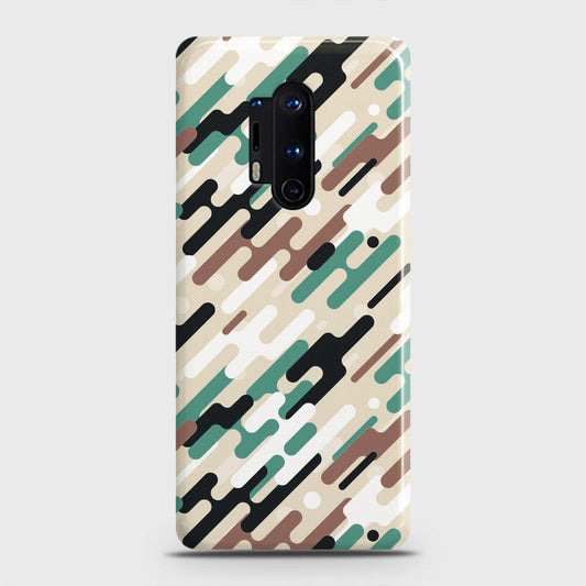 OnePlus 8 Pro Cover - Camo Series 3 - Black & Brown Design - Matte Finish - Snap On Hard Case with LifeTime Colors Guarantee