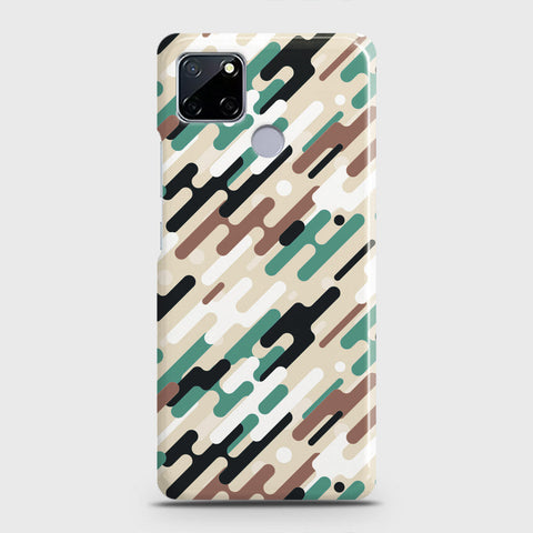 Realme Narzo 30A Cover - Camo Series 3 - Black & Brown Design - Matte Finish - Snap On Hard Case with LifeTime Colors Guarantee