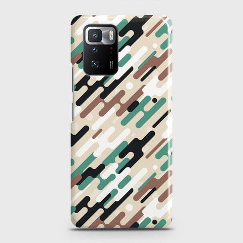 Xiaomi Poco X3 GT Cover - Camo Series 3 - Black & Brown Design - Matte Finish - Snap On Hard Case with LifeTime Colors Guarantee