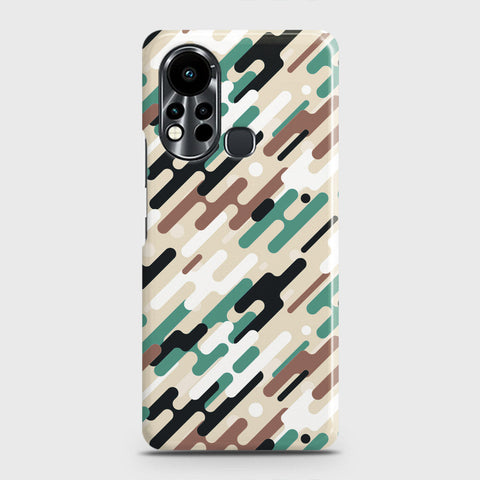 Infinix Hot 11s Cover - Camo Series 3 - Black & Brown Design - Matte Finish - Snap On Hard Case with LifeTime Colors Guarantee