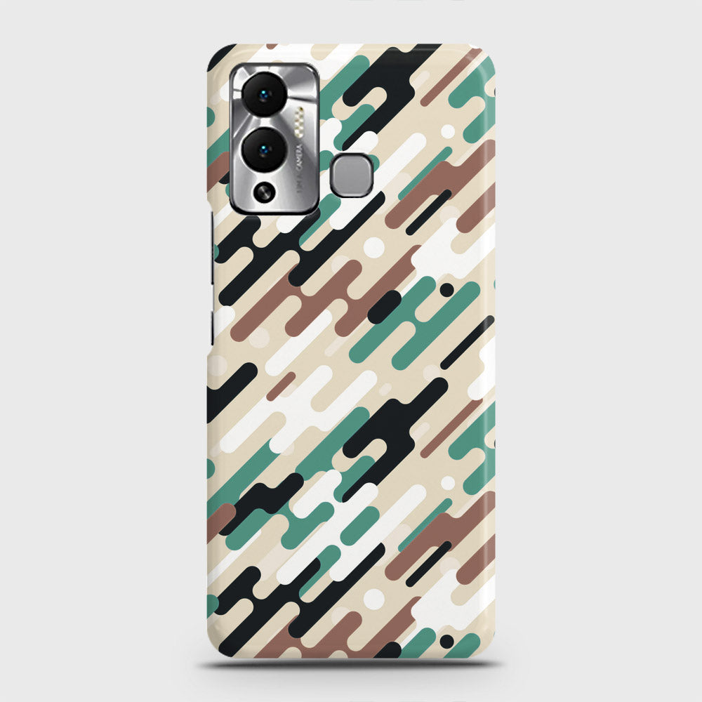 Infinix Hot 12 Play Cover - Camo Series 3 - Black & Brown Design - Matte Finish - Snap On Hard Case with LifeTime Colors Guarantee