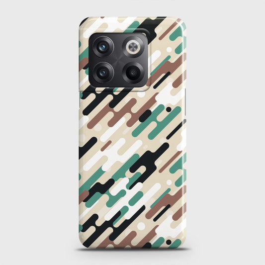 OnePlus 10T Cover - Camo Series 3 - Black & Brown Design - Matte Finish - Snap On Hard Case with LifeTime Colors Guarantee