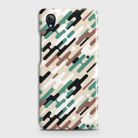 Vivo Y1s  Cover - Camo Series 3 - Black & Brown Design - Matte Finish - Snap On Hard Case with LifeTime Colors Guarantee