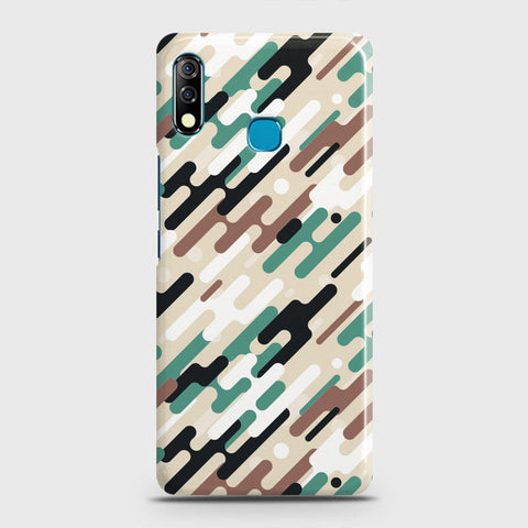 Tecno Camon 12 Cover - Camo Series 3 - Black & Brown Design - Matte Finish - Snap On Hard Case with LifeTime Colors Guarantee