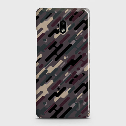 Nokia 2.2 Cover - Camo Series 3 - Red & Brown Design - Matte Finish - Snap On Hard Case with LifeTime Colors Guarantee