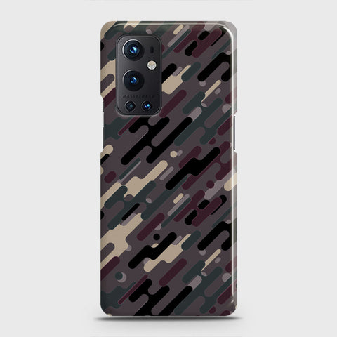 OnePlus 9 Pro  Cover - Camo Series 3 - Red & Brown Design - Matte Finish - Snap On Hard Case with LifeTime Colors Guarantee