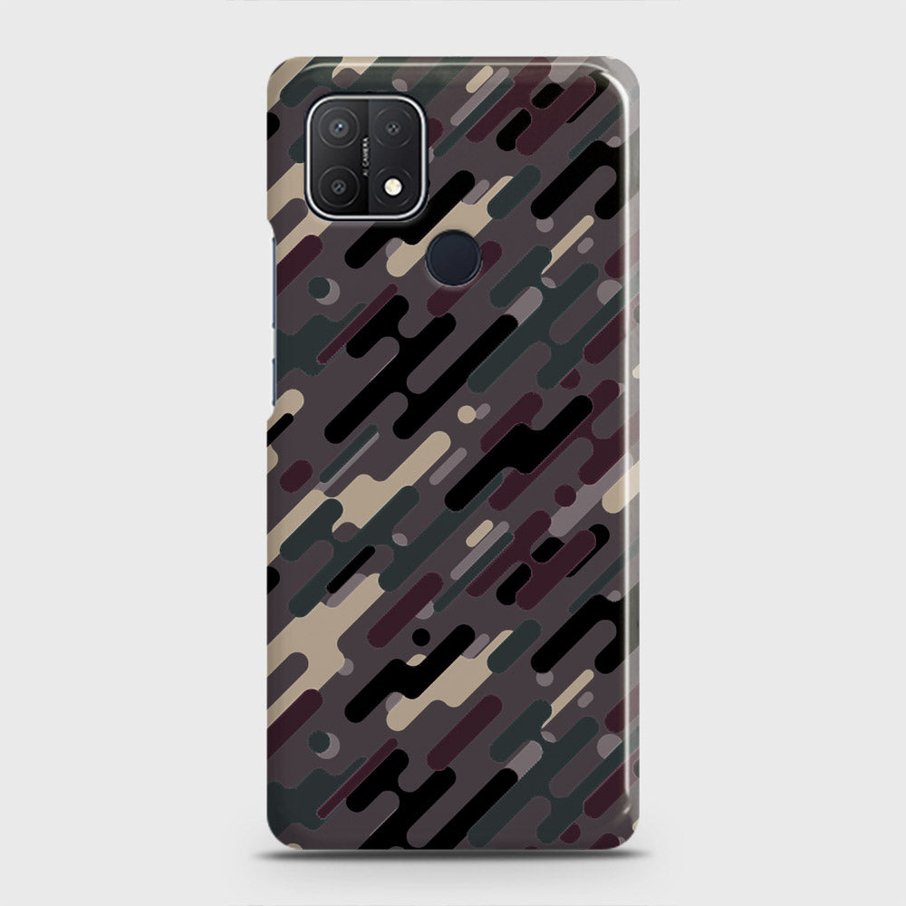 Realme C25s Cover - Camo Series 3 - Red & Brown Design - Matte Finish - Snap On Hard Case with LifeTime Colors Guarantee