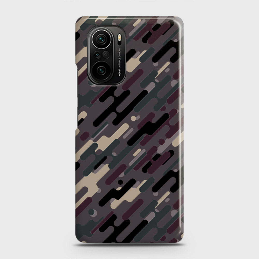 Xiaomi Mi 11X Pro Cover - Camo Series 3 - Red & Brown Design - Matte Finish - Snap On Hard Case with LifeTime Colors Guarantee