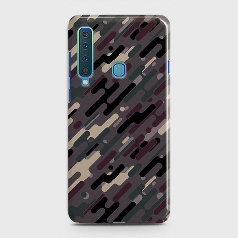 Samsung Galaxy A9s Cover - Camo Series 3 - Red & Brown Design - Matte Finish - Snap On Hard Case with LifeTime Colors Guarantee