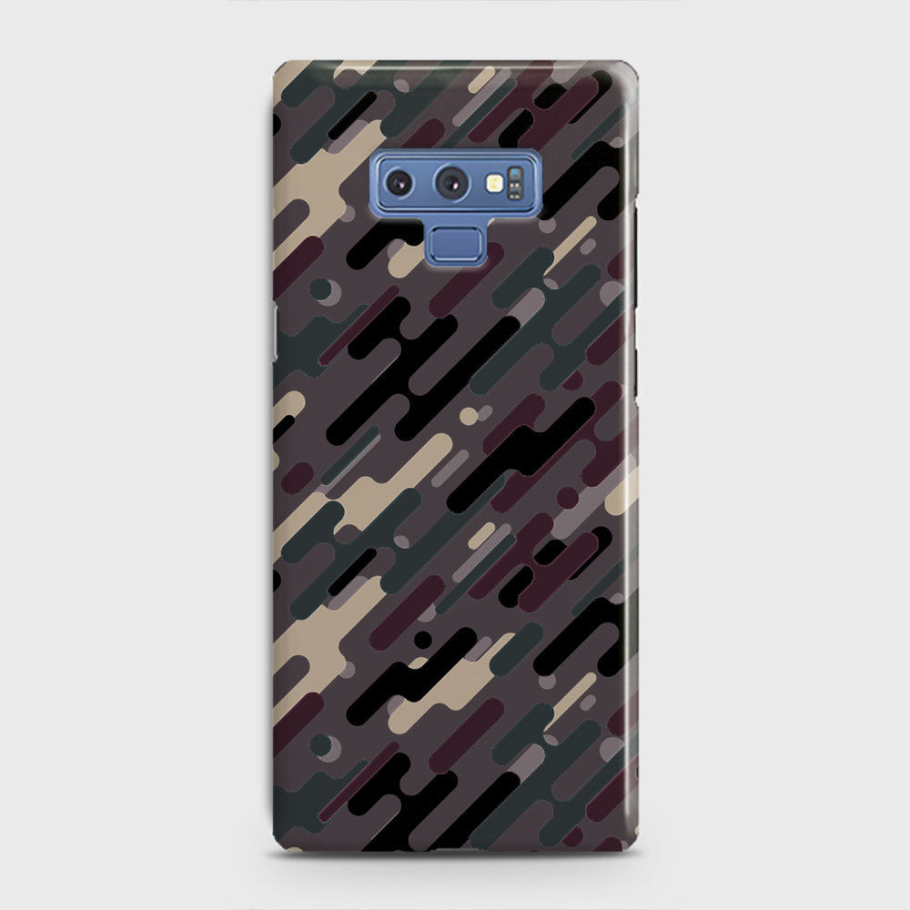 Samsung Galaxy Note 9 Cover - Camo Series 3 - Red & Brown Design - Matte Finish - Snap On Hard Case with LifeTime Colors Guarantee