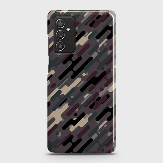 Samsung Galaxy M52 5G Cover - Camo Series 3 - Red & Brown Design - Matte Finish - Snap On Hard Case with LifeTime Colors Guarantee