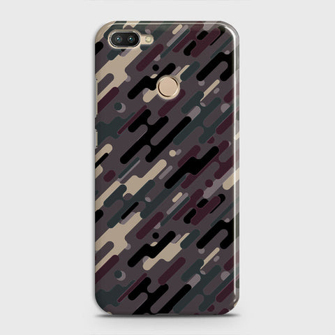 Infinix Hot 6 Pro  Cover - Camo Series 3 - Red & Brown Design - Matte Finish - Snap On Hard Case with LifeTime Colors Guarantee