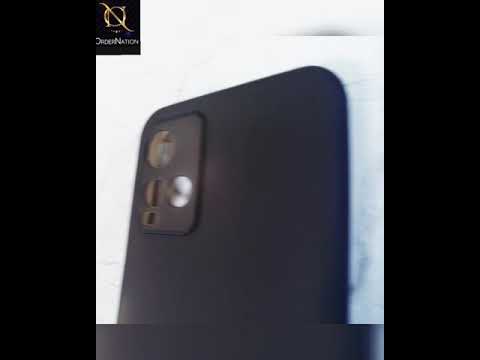 Oppo F19 Cover - Black - Semi-Transparent Ultra Thin Color Button Soft Shell Case