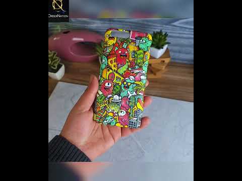 Nokia 3.1 Plus Cover - Matte Finish - Candy Colors Trendy Sticker Collage Printed Hard Case with Life Time Colors Guarantee