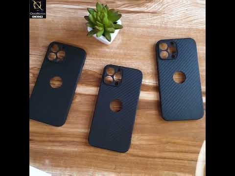 Oppo F19 Pro Cover - Black - Carbon Fiber Camera Protection Soft Case